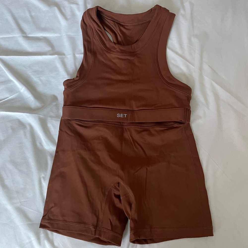 SET Active Brown Sports Bra
